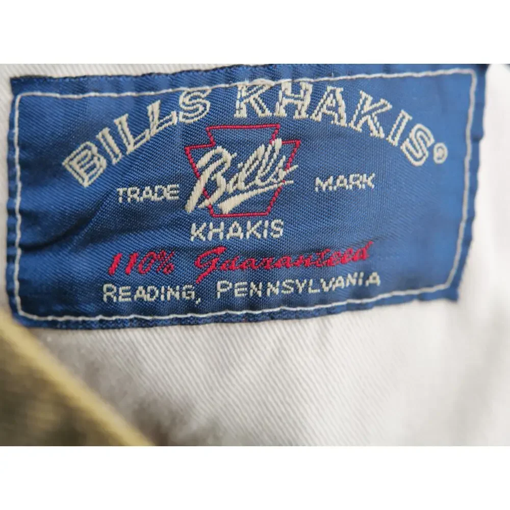 BILLS KHAKIS Men's 32x30 Olive Green Khaki Pants Made in USA Stretch Chino